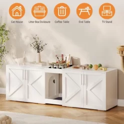 Cat Litter Box Enclosure,Hidden Litter Box Furniture For 2 Cats -BlueBuffalo Sales Store GUEST bf1461de 121c 4057 b08d a2ffa131f753