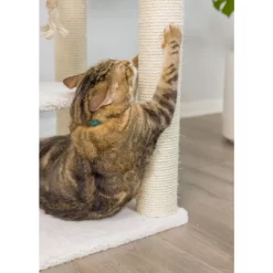 Armarkat B7801 Classic Real Wood Cat Tree In Ivory, Jackson Galaxy Approved, Six Levels With Playhouse And Rope SwIng -BlueBuffalo Sales Store GUEST bffc0e49 3c19 44a7 8a50 219924ee6d96