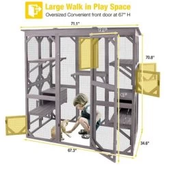 Aivituvin Large Walk-in Outdoor Cat Enclosure| Connected To Window-AIR37 -BlueBuffalo Sales Store GUEST c06fb525 6224 4c35 a42a 074536f4fa75