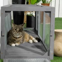 PawHut 59" Long Cat Tunnel With Extendable Design, Outdoor Cat Tunnel House With Weather Protection, Cat Tube Toy Enclosure -BlueBuffalo Sales Store GUEST c087928d 4e0d 4267 a3f3 a46e92419fbb