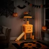 FURNIinspire Pet Tower Halloween Cat Tree Tower With Sisal Scratching Posts, Hanging Toys, Cat Activity Platform, Orange, 27.3"*11.8"*39"