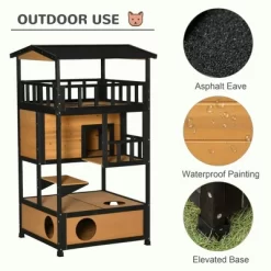 Resenkos Wooden Outdoor Cat House, Feral Cat Shelter Kitten Condo With Asphalt Roof, Escape Doors, Condo, Jumping Platform, Yellow 20 Resenkos Wooden Outdoor Cat House, Feral Cat Shelter Kitten Condo With Asphalt Roof, Escape Doors, Condo, Jumping Platform, Yellow -BlueBuffalo Sales Store GUEST c1048481 7a71 47d8 b4e4 103922ddf99c