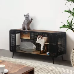 JUJABU 55.12 "Spacious Cat House With Tempered Glass, For Living Room, Hallway, Study And Other Spaces 14 JUJABU 55.12 "Spacious Cat House With Tempered Glass, For Living Room, Hallway, Study And Other Spaces -BlueBuffalo Sales Store GUEST c1204c4f 4a14 4a7a 804a 04ae9d6e7943