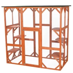 TRIXIE Pet Products Wooden Outdoor Cat Sanctuary
