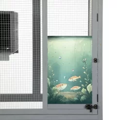 Resenkos 70-Inch Cat Catio, Outdoor Wooden Enclosure With Wheels, Multi-Level Platforms, Lockable Door, Sunroof, Custom Panels, Gray Gray With Pattern 28 Resenkos 70-Inch Cat Catio, Outdoor Wooden Enclosure With Wheels, Multi-Level Platforms, Lockable Door, Sunroof, Custom Panels, Gray Gray With Pattern -BlueBuffalo Sales Store GUEST c35bab00 2560 4ec3 bd6d 4dab08c84bba