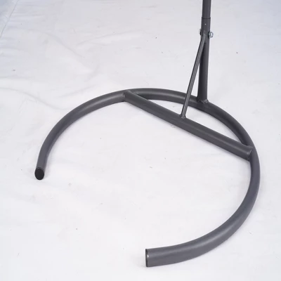 Cesicia Gray Cat Swing Bed With Stand & Cushion, Rattan Wicker Swing Chair, Hanging Swinging Cat Bed For Cats, Small Dogs, And Small Animals 8 Cesicia Gray Cat Swing Bed With Stand & Cushion, Rattan Wicker Swing Chair, Hanging Swinging Cat Bed For Cats, Small Dogs, And Small Animals - Image 8