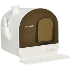 Akoasm Cat Litter Box With Scoop, Lid, Filter & Tray-White -BlueBuffalo Sales Store GUEST c420f8a8 42a2 4891 9ff3 59669006453a 1