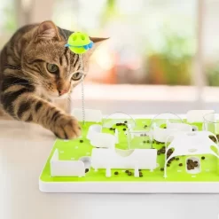 All For Paws Allforpaws Interactive Cat Treat Puzzle And Cat Slow Feeder - Cat Toys With Food Dispenser For Indoor Enrichment