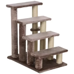 PawHut 4 Levels Cat Steps, Pet Stairs Carpeted Ladder, Kitten Tree Climber With Scratching Posts, Hanging Play Ball, Side Step, Brown 8 PawHut 4 Levels Cat Steps, Pet Stairs Carpeted Ladder, Kitten Tree Climber With Scratching Posts, Hanging Play Ball, Side Step, Brown -BlueBuffalo Sales Store GUEST c5630064 3ebc 47ec b71d f8495c7f8996