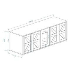 JUJABU White Litter Box Enclosure For 2 Cats -BlueBuffalo Sales Store GUEST c57553a6 ab32 4c60 8930 c6cf5079b5bc