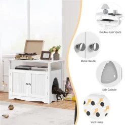 Yaheetech Pet Litter Box Enclosure With Storage Shelf -BlueBuffalo Sales Store GUEST c58d087c 9333 4f73 b533 8d15c753f5b6