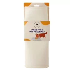 Park Life Designs Silicone Mess Free Dog And Cat Feeding Placemat - White