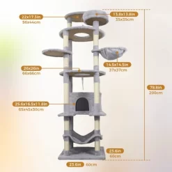 YOOCOZZ Cat Tree Cy13, Cat Playground For Sleeping, Scratching And Playing, With Sisal Rope -BlueBuffalo Sales Store GUEST c80076d8 b8df 4cb7 83f3 d64930cdfc71