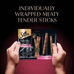 Sheba Meaty Tender Sticks Salmon Flavor Jerky Cat Treats - 0.7oz/5ct -BlueBuffalo Sales Store GUEST c80e8d3e 4522 405c 832f 6059ce8df9db