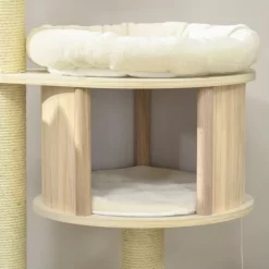 SKYONE 3-Level Cat Tree With Sisal Scratching Posts, Plush Cushions, Condo & Badminton Toys - Ideal -BlueBuffalo Sales Store GUEST c85e463a ac12 4d2c 9194 fefc28c4730f