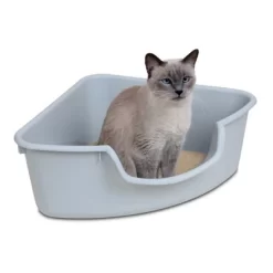 Pioneer Pet SmartCat Corner Litter Box - Gray -BlueBuffalo Sales Store GUEST c92d82c6 9143 4caa a1aa 6db4f1edde26