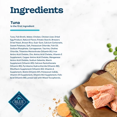 Blue Buffalo Tastefuls Natural Flaked Wet Cat Food With Tuna Entrée In Gravy - 5.5oz 4 Blue Buffalo Tastefuls Natural Flaked Wet Cat Food With Tuna Entrée In Gravy - 5.5oz - Image 4