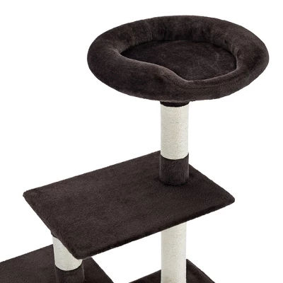 Sam's Pets Randolph 43" Brown Cat Tree 3 Sam's Pets Randolph 43" Brown Cat Tree - Image 3