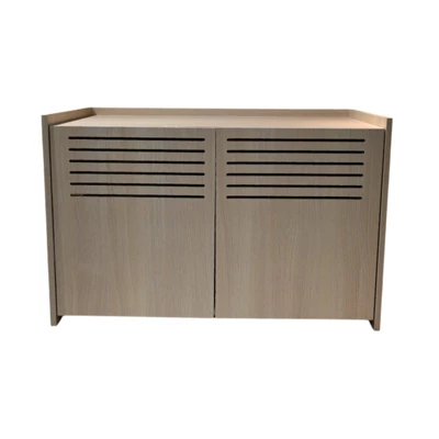 DSVIMOY Modern Wooden Cat House With Scratching Pad, Cat Litter Box Enclosure, Spacious Hidden Cat Litter Box, Brown, 33.46"*21.06"*20.98" 4 DSVIMOY Modern Wooden Cat House With Scratching Pad, Cat Litter Box Enclosure, Spacious Hidden Cat Litter Box, Brown, 33.46"*21.06"*20.98" - Image 4