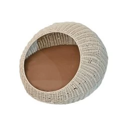 THE LICKER STORE Fiora 19.5" X 18" Modern Circular Faux Wicker Pet Bed With Machine-Washable Cushion -BlueBuffalo Sales Store GUEST ca445680 c528 426f 8b58 5ee66e8b9124