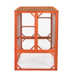 Sevobal Pet Crates And Houses Large Wooden Cat House, Outdoor Cat Cage With Water-proof Asphalt Planks And Cat Perches, Orange, 70.9"*31.5"*44.3" 8 Sevobal Pet Crates And Houses Large Wooden Cat House, Outdoor Cat Cage With Water-proof Asphalt Planks And Cat Perches, Orange, 70.9"*31.5"*44.3" -BlueBuffalo Sales Store GUEST ca5f585b dd93 4e4f b32a 1410ee66bee7