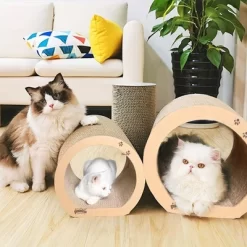 3 In 1 Cat Tunnel Bed, 3 Sizes Cat Scratching Board Bed, Corrugated Cat Scratching Board -BlueBuffalo Sales Store GUEST ca8723f7 846f 4cd3 8cbd beae97091e8e