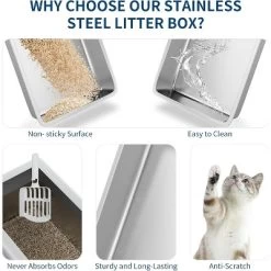 Cat Litter Box XXL Extra Large Litter Tray Pan For Big Cats With Platform Step, Removable Top, Non-Slip Bottom -BlueBuffalo Sales Store GUEST cabe726c e543 484f 8f33 341ff9a00a18
