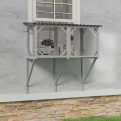 Kumasinova Outdoor Cat Window Perch,43.3" Wooden Cat Cage Enclosure For Indoor Cats,Weatherproof Outdoor Cat House With 270° View For Sunbathing -BlueBuffalo Sales Store GUEST cb8a6d5b a8eb 4931 9989 77ce8f18e07c