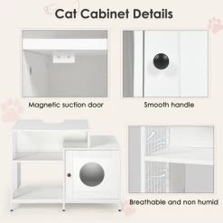 Cat Litter Box Enclosure For Bathroom, Hidden Litter Pet Washroom With Divider, Indoor Cat House For Large Cats-Cuddlewood 12 Cat Litter Box Enclosure For Bathroom, Hidden Litter Pet Washroom With Divider, Indoor Cat House For Large Cats-Cuddlewood -BlueBuffalo Sales Store GUEST cbd0af11 a9bb 4046 ae6c ddb52080b18b