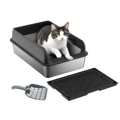 Cat Litter Box With Lid, Large Litter Box For Big Cats Non-Stick Cat Boxes With Double Layer Litter Mat And Scoop -BlueBuffalo Sales Store GUEST cbd1fe0f 9c5a 42d2 8c5e 231e7be16e4e