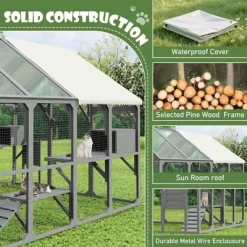 Gulches 74in H X 96in W X 74in D MegaCatio Cat Enclosure Gray 1 Pack Multi Cat Livestock Supplies Product Type -BlueBuffalo Sales Store GUEST cc0b0a9d 76c2 4969 97e6 70b20eebf401