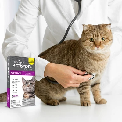 Tevra Pet Actispot II Flea Prevention For Cats - 6 Doses 2 Tevra Pet Actispot II Flea Prevention For Cats - 6 Doses - Image 2