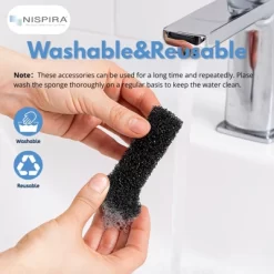 Nispira Lite Fountain Replacement Foam/Sponge Mufflers Compatible With Lite 2.5L/84oz Cat Water Fountain, 12 Sets -BlueBuffalo Sales Store GUEST cdd42c22 695f 40b4 ac78 d482a43401c8