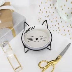Pavilion Gift Company - Meow - Cat Kitten Feline 13 Oz Food Water Ceramic Dish Bowl Iron Stand Whisker Friendly 8 Pavilion Gift Company - Meow - Cat Kitten Feline 13 Oz Food Water Ceramic Dish Bowl Iron Stand Whisker Friendly -BlueBuffalo Sales Store GUEST cde831aa 2bc1 46ac 8d12 a2cbfd0bc4cd