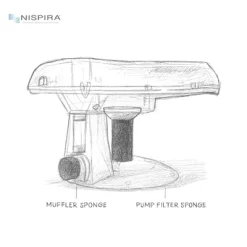 Nispira Lite Fountain Replacement Foam/Sponge Mufflers Compatible With Lite 2.5L/84oz Cat Water Fountain, 12 Sets -BlueBuffalo Sales Store GUEST ce146fb4 abef 45d0 9127 43a694a1f814