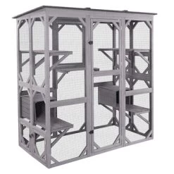 Aivituvin Large Walk-in Outdoor Cat Enclosure| Connected To Window-AIR37 -BlueBuffalo Sales Store GUEST cf464e16 6c46 456f bdee e1f45447e38e