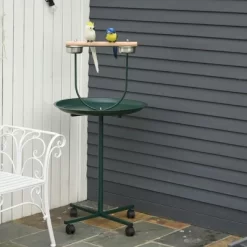 Resenkos 48" Rolling T-Stand Bird Training Activity Playground With Perch Green -BlueBuffalo Sales Store GUEST cf9335e2 c056 4911 bee6 dac05efd5f99