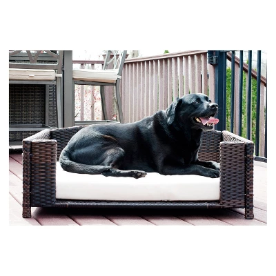 Iconic Pet Beds For Dogs And Cats - Rattan Rectangular Sofa - Brown 9 Iconic Pet Beds For Dogs And Cats - Rattan Rectangular Sofa - Brown - Image 9