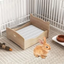 DSVIMOY Elevated Pet Bed With Protective Rails And Headboards, Pet Bed For Cat, Natural, 21"*18"*20" -BlueBuffalo Sales Store GUEST d055a88e c94e 44e4 a69c 2d7ff9588007