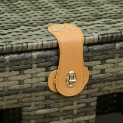 PawHut Rattan Cat Bed With Removable Divider, Double-Room Wicker Cat Beds For Indoor Cats, Pet Furniture For 2 Cats, Cushions, Outdoor Indoor, Gray -BlueBuffalo Sales Store GUEST d107b68b dbde 40a9 b4fa d6fc9792ce67