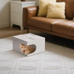 FURNIinspire Pet Beds Cat Beds Pet Furniture, Multifunctional Cat Station, Kitty Bed Cat Bed For Living Room, Bedroom, White, 15.75"*15.75"*13.78" 8 FURNIinspire Pet Beds Cat Beds Pet Furniture, Multifunctional Cat Station, Kitty Bed Cat Bed For Living Room, Bedroom, White, 15.75"*15.75"*13.78" -BlueBuffalo Sales Store GUEST d165e60c a562 45f5 adb3 a794344bc413 1