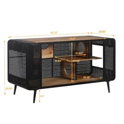 Akoasm 55.12 In. W Spacious Cat House With Tempered Glass For Living Room, Hallway & Study-Black 14 Akoasm 55.12 In. W Spacious Cat House With Tempered Glass For Living Room, Hallway & Study-Black -BlueBuffalo Sales Store GUEST d195217a 6c30 4953 970e 87bb59167e8a