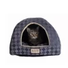 Armarkat Cat Bed C65HHG/LS, Purple Gray Combo Checkered Pattern
