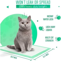 PETSWORLD Multi Cat Pad Refills For Cats Breeze Litter System, Ultra-Absorbent, Quick Dry