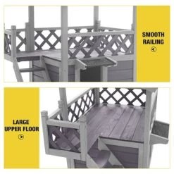 Aivituvin Outdoor/ Indoor Two Story Cat House(Inner Space 5.2 Ft²)-AIR09-B 13 Aivituvin Outdoor/ Indoor Two Story Cat House(Inner Space 5.2 Ft²)-AIR09-B -BlueBuffalo Sales Store GUEST d2966933 4869 4c52 9f9c b95d2a9a6f62