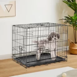 Double - Door Dog Cage - Enhanced Metal Folding Pet Cage -BlueBuffalo Sales Store GUEST d2b97a66 8298 42b4 805c cea317d2cd85