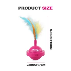 All For Paws Allforpaws Interactive Cat Toy Spinning Teaser Toy, Rose Pink -BlueBuffalo Sales Store GUEST d2f24cd9 a150 4a3a 8f7c 6e97562fc33a