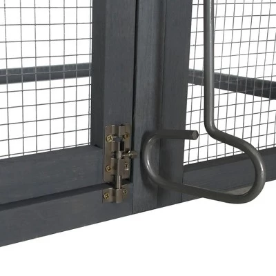 Resenkos Pet Mouse Cage, Hedgehog Cage,2-Level Hamster Cage With Openable Top, Door, Shelf, Ladder, Gray 5 Resenkos Pet Mouse Cage, Hedgehog Cage,2-Level Hamster Cage With Openable Top, Door, Shelf, Ladder, Gray - Image 5