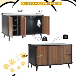 ELJGET Cat Litter Box, Hidden Kitty Litter Cat House With Hidden Plug, Indoor Cat Washroom Side Table Cat House, Large Wooden Enclused Litter Box -BlueBuffalo Sales Store GUEST d68c7d7b a9d5 403a 9f41 58cd7754c2f7