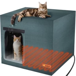 JOEJOY Waterproof Outdoor Cat House With Heating Pad, Sturdy & Safe Pet Shelter For Cats, Easy To Carry Heated Cat House For Outdoor Use -BlueBuffalo Sales Store GUEST d6e7fc38 90e0 42b1 97ba cf3bffae1106